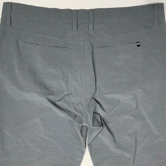 Travis Mathew Gray Performance 5-Pocket Golf Pants Stretchy Men Size 40x32 (A8) - Picture 8 of 11